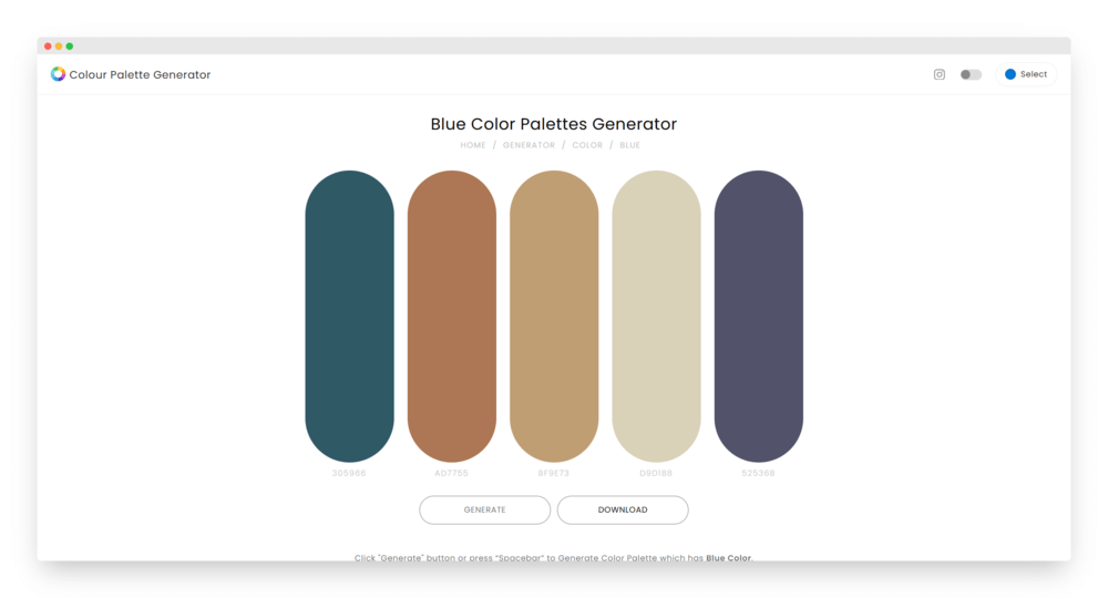 ColourPaletteGenerator